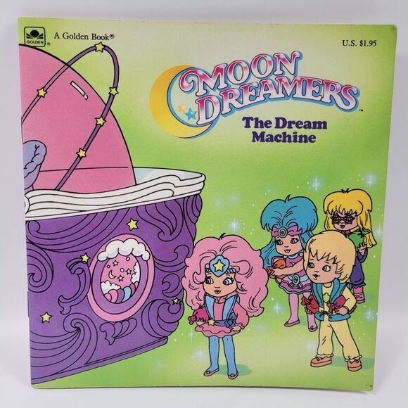VTG Moon Dreamers The Dream Machine Harriet Marcelle Golden Book Hasbro 1987 - Picture 1 of 7